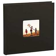 Hama Photo Album Jumbo 30x30 cm (photo book with 100 black pages, album for 400 photos to design and glue in yourself) black Large picture album: Jumbo album with 100 black pages (50 sheets) for up to 400 pictures in 10x15 cm format, ideal for family...