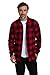 Mountain Warehouse Trace Mens Flannel Long Sleeve Shirt - Lightweight & Breathable Casual Checks Shirt in 100% Cotton with Buttoned Front Pockets - for Travel & Walking Red M