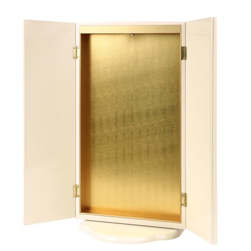 AKAZAWA CHOYO Slim Butsudan (Japanese Buddhist Altar) - 6.3 inches Depth | Ultra-Thin Design, Handcrafted in Japan | Available in Ivory and Black | Compact and Space-Saving for SGI Members (Ivory)