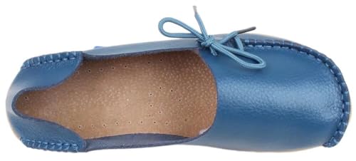 Image of Women's Leather Slipper Loafers Flat Shoes Slip-Ons