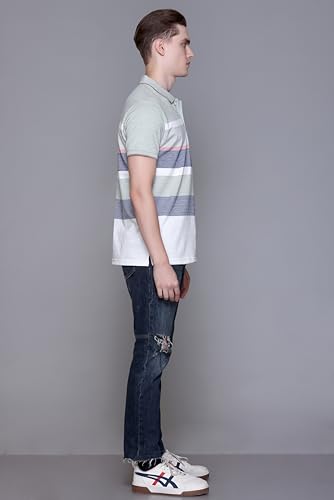 Image of SANE ORIGINALS Polo T-Shirt for Men with Pocket || Striped Polo for Men