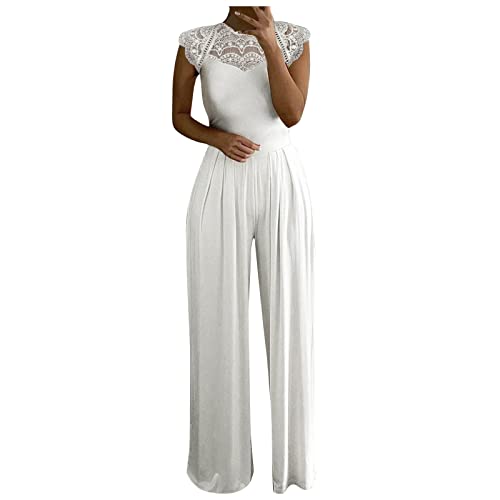 Graceyo Jumpsuit Damen Elegante, Spitze Spleißen Festlich Hochzeit Damen...
