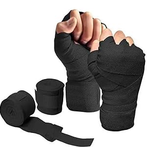 Image of Punching Bag for Home Heavy Duty Boxing Punching Bag with Stainless Steel Hanging Chain 2Feet Unfilled Synthetic Leather and Hand Wrap for (MMA,Kickboxing,Muay Thai,Taekwondo,Judo,Karate). Black
