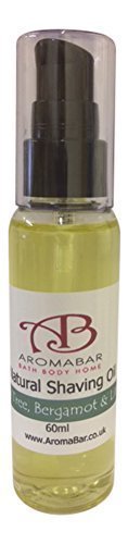 Natural Shaving Oil 60ml Tea Tree Bergamot & Lime Travel For Men or Women Pre or Post Shave Oil