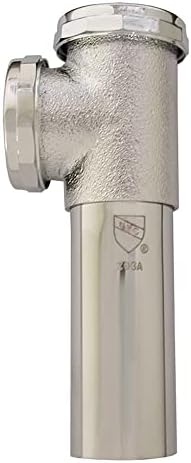Jones Stephens P38024 1 1/2 SJ END OUTLET TEE 20 GA - Chrome Plated
