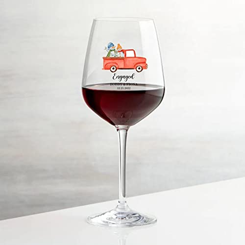 Verres à vin rouge amusants personnalisés pour rompre la routine
