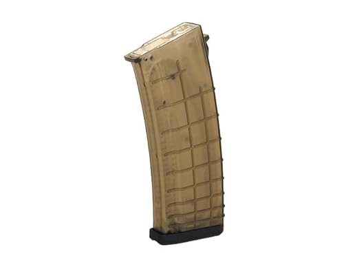 Clover Airsoft - CYMA 150 Round Mid Cap for Ak74 / AK Polymer Airsoft Magazine (1, Transparent, 150 Round)