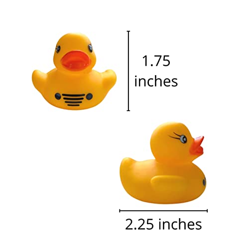 You've Been Ducked Rubber Ducks | Bulk 20 Pack | Rubber Ducky 2.25 inches Wide and 1.75 inches Tall | Use with Duck Duck Tags | Tuscadero Pink Duck (Yellow Rubber Ducks)