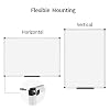 VIZ-PRO Dry Erase Board/Whiteboard, Non-Magnetic, 48 x 36 Inches, Pack of 2, Wall Mounted Board for School Office and Home