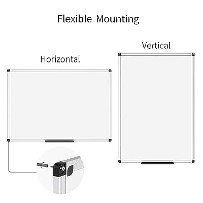 VIZ-PRO Dry Erase Board/Whiteboard, Non-Magnetic, 48 x 36 Inches, Pack of 2, Wall Mounted Board for School Office and Home