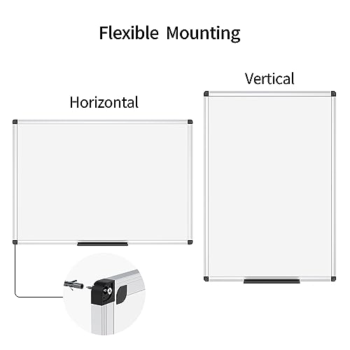 VIZ-PRO Magnetic Whiteboard/Dry Erase Board, 48 X 36 Inches, Silver Aluminium Frame by VIZ-PRO - Image 3