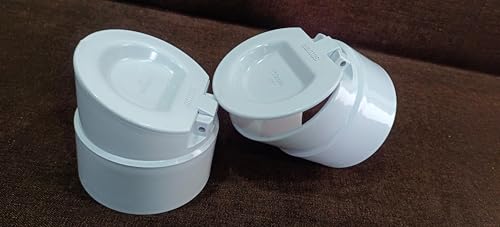 Image of NRV PVC Flip Valve, White Drain Pipe Fitting, Cap for preventing or no Entry Rats, Insects. etc Rat protection for home pipe (SIZE 6 inch)