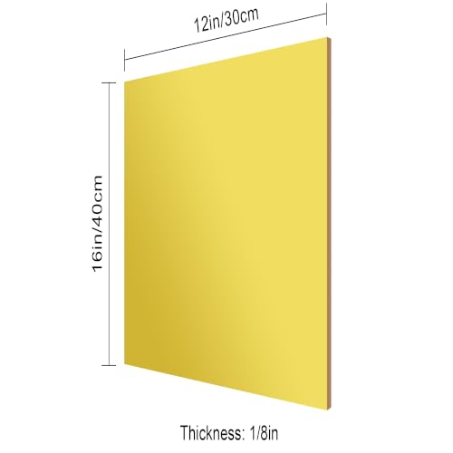 Image of 12x16 Inches Gold Mirror Acrylic Sheet - 2 Pcs Reflective Acrylic Panel for DIY Crafts, Home Decor & More (30x40 cm)