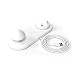 Produktbild WangLx Ele Wireless Charger Fast 2 in 1 Wireless ladestation Qi 4 Ausgänge mit Wenig Pilzlicht ladestation Ladestation 10W iPhone ladestation für iPhone X/8/8P und Andere Smartphones, White