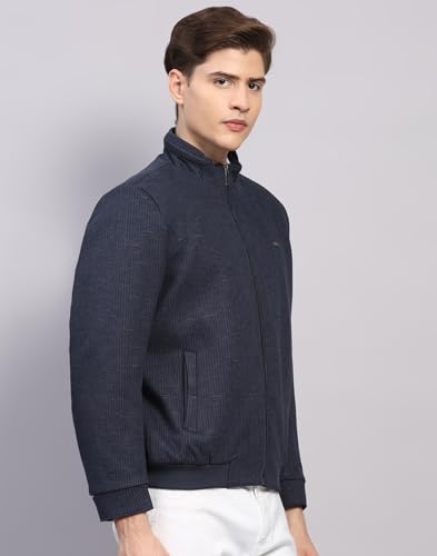 Image of Monte Carlo Mens Regular Fit Printed Mock Collar Zipper Full Sleeves Winter Jacket| Warm Coat for Men | Stylish Zipper Jacket (Pack Of 1)