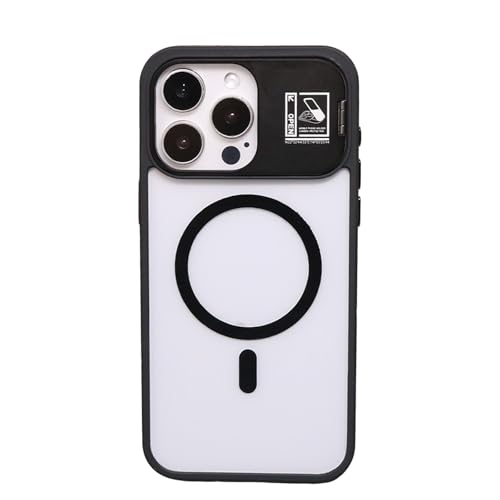 Protection objectif iPhone 14 Pro contre les rayures avec coque magnétique noire