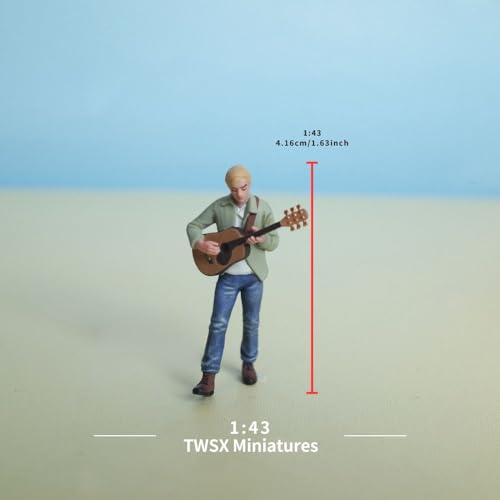 Figura Boy tocando guitarra escala 1:43 miniatura 2