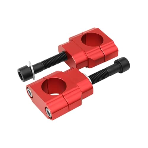 Rehausseurs guidon moto rouge accessoire modification pince motocross