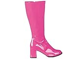gogo schuhe plateau Absatzhöhe: ca. 7,5 cm Boland Damen Stiefel, Rosa (fuchsia), 38 EU