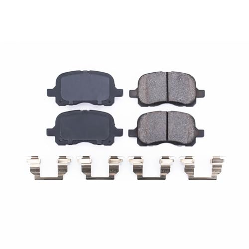 Image of PowerStop Front Brake Pads for Chevrolet Prizm 1998-02 | Toyota Corolla 1998-02 - Z17 Ceramic Brake Pads with Installation Hardware, 17-741