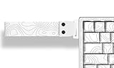 Womier Custom Keyboard Straps with Adhesive for Keyboard 60 65 75 100 Percent Metal Snap for Wooting 60he EPOMAKER Aula WIN60 YUNZII ATK68, etc Mechanical Gaming Key Board (White-T)