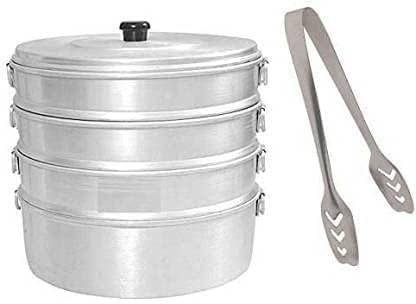 jee plus aluminium momos steamer 4 tier capacity 3 ltr silver with momos pakar (B0DDXZGV28) Amazon Price History, Amazon Price Tracker