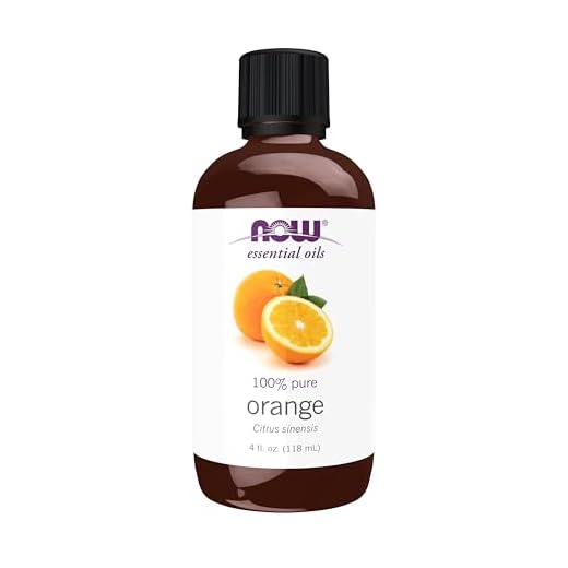 NOW Essential Oils, Orange Oil, Uplifting Aromatherapy Scent, Cold Pressed, 100% Pure, Vegan, Child Resistant Cap, 4-Ounce