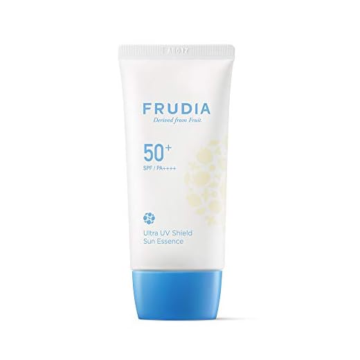 FRUDIA. Protección Solar Ultra UV Shield Sun Essence. SPF 50.