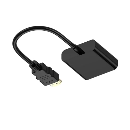 1080P HDMI�Ή� VGA�A�_�v�^�[�P�[�u�� 3.5mm�I�[�f�B�I�W���b�N�t�� USB�d���|�[�g�R���o�[�^�[ PC �m�[�g�p�\�R�� PS4/3 �v���W�F�N�^�[ TV �{�b�N�X�f�B�X�v���C�ϊ����C��(With Audio No Power)