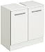 Produktbild Pelipal Quickset 953 Waschbeckenunterschrank, syphonausschnitt, Weiß Glanz/Betonkante, H x B x T / 62 cm x 60 cm x 33 cm