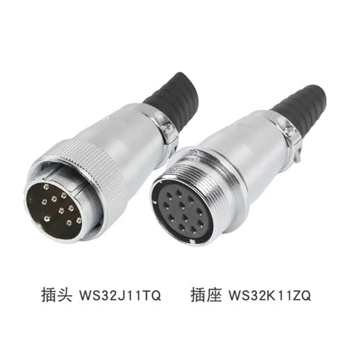 Conector WS32 industrial con núcleo de 11 pines de alta resistencia 3