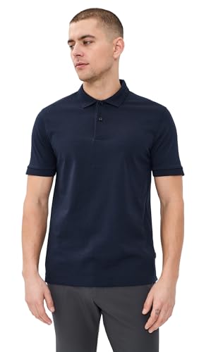 BOSS Mens Parlay Short Sleeve Polo Dark Blue M