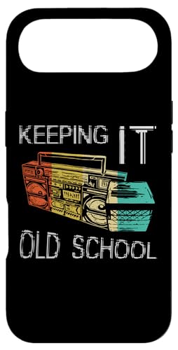 Keeping It Old School ���g���u�[���{�b�N�X 80�N�� 90�N�� �q�b�v�z�b�v�~���[�W�b�N �X�}�z�P�[�X iPhone Air �p