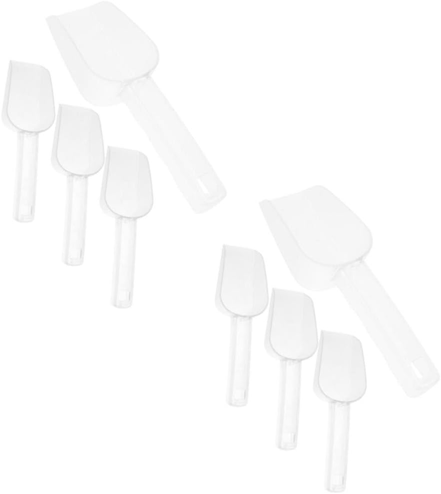 IMIKEYA 8pcs Food-grade Ice Scoop Multi-purpose Kitchen Scoops for Ice Candy Nuts and Flour for Home Kitchen Use and Parties