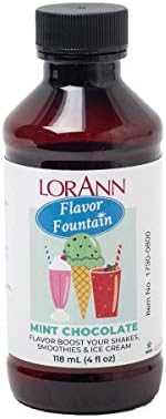 LorAnn Mint Chocolate Flavor Fountain, 4 oz Bottle