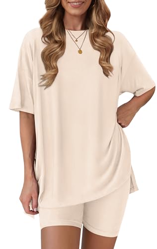 RUBZOOF Summer Sets Women 2 Piece Outfits Casual Activewear Oversized
