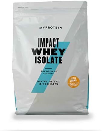 Myprotein Impact Whey Isolate Protein Powder (Caramel, 5.5 Pound (Pack of 1))