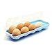 JAMOR boîte de rangement des œufs plateau à œufs réfrigérateur stockage des œufs boîte de rangement des œufs portable camping pique-nique boîte à œufs transport boîte de protection des œufs (10 Cells)