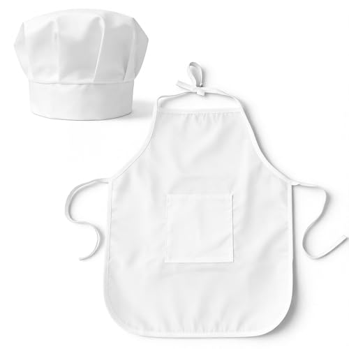 Gullora Baby Chef Costume for Infant and Toddler Photography Chef Hat and Apron Set Soft Cotton Cooking Theme Photo Prop for Boys and Girls