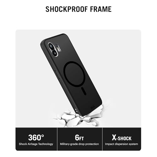 Image of DailyObjects Nimbus 2.0 Magnetic Phone Case Cover Compatible with Nothing Phone 2 | Wireless Charging Slim Back Cover | 2 Layer Edge Protection & Shockproof