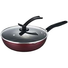 Japanese Style Barley Rice Stone Non-Stick Flat Bottom Wok Deep Frying Pan 32cm Gas Cooker Universal Cookware Vision