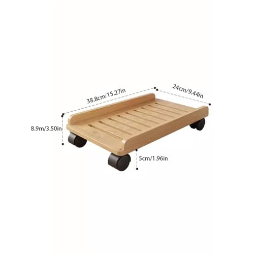 Soporte para CPU Bracket de computadora de escritorio con base elevada, bandeja bajo mesa y soporte móvil (B) miniatura 2