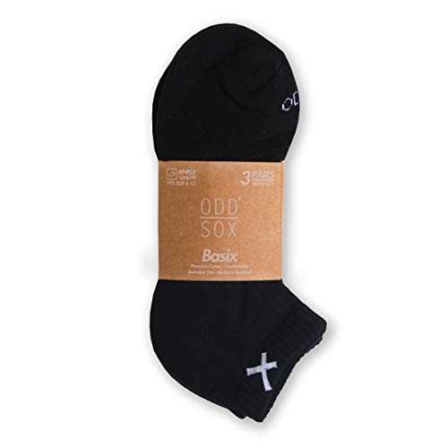 Odd Sox Basix Ankle Socks Men's Women's Athletic Lightweight 3 Pack2