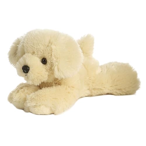 Image of Aurora® Adorable Mini Flopsie™ Bailie™ Stuffed Animal - Mini Companions Ready for Playful Adventures - for Kids All Ages, Toddlers, Adults, and Families - White 8 Inches