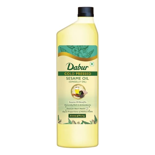 Image of Dabur Cold Pressed Sesame(Gingelly) Oil, 1 L