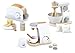 leomark Elettrodomestici in Legno - 3 in 1 - Macchina da caffè, Tostapane, Sbattitore, Caffettiera per Bambini, Set da Cucina, Giocattolo educativo con Accessori