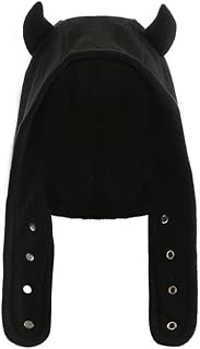 Y2K Polar Fleece Ear Cap Autumn Winter Devil's Horn Bomber Hat Earmuff Beanie Skullies Travel Ski Cap for Women