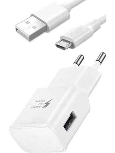 Galaxy Tab 3 Lite SMT110 T113 T116 ile Uyumlu 15W 3.1A Micro USB Hızlı Şarj Aleti, Beyaz