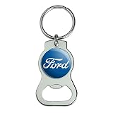 GRAPHICS & MORE Ford Classic Script Logo Keychain with Bottle Cap Opener