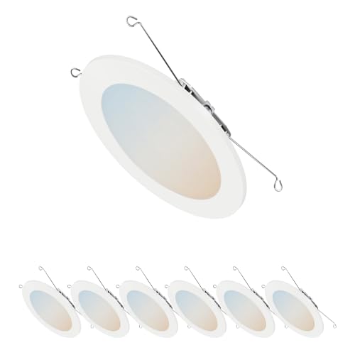 HALO HLBT 6 inch LED Recessed Light Slim Trim Retrofit 5CCT 765lm 6PK - image 1